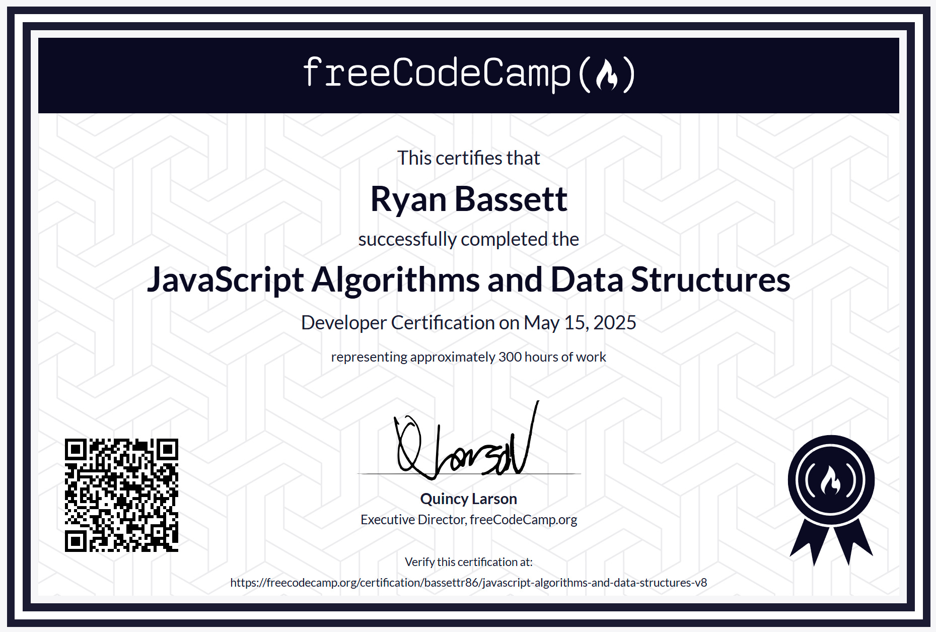 JavaScript Algorithms Certificate